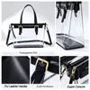 Bolso Jelly Transparente Impermeable de PVC Modelo Nuevo Transfronterizo, Moderno y Sencillo, Gran Capacidad, Bolso Cruzado de Hombro para Mujer