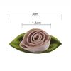Cinta de Satén Certificada Oeko-Tex Meisiyuan con Flores de Tulipán, Encaje de Cinta de 3 cm Accesorios para Ropa en Stock