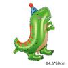 Balões em Formato de Dinossauro para Festas de Aniversário com Tema Floresta, Balões de Folha de Alumínio T-Rex para Decorações de Aniversário Infantil