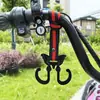 Gancho para manillar de bicicleta eléctrica, doble gancho de metal, no requiere instalación, para colgar cascos y bolsas, decoración de manillar con forma de mariposa