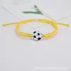 Amazon Venda Quente Transfronteiriça Pulseira de Tecido à Mão Rosto de Futebol Conjunto de Pulseiras de Amizade para Estudantes Homens e Mulheres