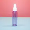 Botella de spray colorida, 60 ml, azul oscuro, para maquillaje, hidratación y dispensación, botella de perfume portátil, botella de spray pequeña, botella de plástico