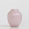 Vaso de Vidro Ondulado Pontilhado Gradiente de Cor Estilo Antigo Intermediário Vaso de Flores Artístico para Entrada de Alto Nível Sala de Estar Francesa Ornamentos de Flores