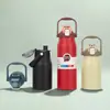 Taza de Viaje Grande para Barriga con Cierre de PP, Tapa Pop-Up, Tapa con Doble Popote, Cinco Colores, Tapa de un Solo Toque, Antiderrames, Térmica y Sellada