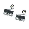 Micro Interruptor Pequeno R-Handle Roller Pé Curvo Reset Sensor de Trava de Porta Kw-10 Botão de Toque Leve Micro Interruptor
