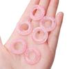 Anel de corrida com padrão de dragão esmaltado, contas pretas transparentes soltas, acessórios para roupas, acessórios para bricolage, torção manual, anel de corrida com padrão portátil