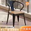 Mesa y Silla de Ocio para Exteriores Patio Exterior Madera Anticorrosiva Combinación de Mesa y Silla para Comedor Exterior Mesa Cuadrada Redonda Elevable para Balcón del Hogar