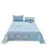 Lençol de cama de veludo de leite grau A, tamanho casal, inverno, forrado com fleece, espessado, manta de flanela de velo de coral, peça única, adequado para dormitórios, tamanho solteiro