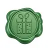 Adesivo de carimbo de cera de vedação verde pinho Série de Natal adesivo de selo para decoração de envelope convite garrafa de vinho presente
