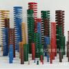 Resorte de Molde Resorte Rectangular Resorte Espiral Compresión Alta Presión Amarillo Azul Rojo Verde Marrón Herrajes de Resorte Accesorios de Molde