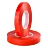 Cinta de Doble Cara Roja para Mascotas, Alta Viscosidad, Fuerte, Transparente, Sin Rastro, Adhesivo Removible, Cinta de Doble Cara Resistente a Altas Temperaturas, 0.2 mm de Espesor