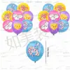 Set de Decoración para Fiesta de Cumpleaños Squishy en Stock: Banner, Adorno para Pastel, Globos, Tela de Fondo