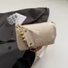 Versión Coreana Ins Bolso Tejido de Moda para Mujer 2025 Verano Nuevo Simple Moda Elegante Bolso de Hombro Tejido de Paja para Mujer