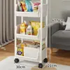 Estante de almacenamiento pequeño con ruedas, organizador de múltiples niveles de pie para snacks, almacenamiento para sala de estar, estantería, cesta móvil para frutas y verduras de cocina