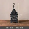 Porta-Velas Lanterna Estilo Marroquino, Ornamento Decorativo Antigo, Lanterna de Velas à Prova de Vento Estilo Retrô Europeu, Porta-Velas Vazado em Arte de Ferro