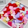 Esponja Prensada Ultrasónica Corazón de Durazno Decoración de Boda Corazón Flor Lanzada a Mano Pétalos Estéreo Habitación de Boda en Forma de Corazón