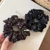 Estampado artístico retro de principios de otoño sensación de alta gama anillo de intestino delgado alta elasticidad cómodo no daña el cabello liga para el pelo banda elástica estilo coreano anillo para el pelo