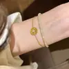 Pulsera de Brújula Solar de Hielo Triturado Estilo Nuevo para Mujer, Dulce y Linda, Estilo Femenino, Estilo Ins, Diseño de Nicho, Sensación de Alta Gama