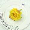Simulación Rosa francesa diámetro 7cm Cabeza de rosa arco decoración pared de flores arreglo floral DIY corona corsage