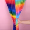 Nuevas cortinas de seda de lluvia color macarrón 2026, suministro directo del fabricante, especializado en la producción de cortinas de seda de lluvia en varios estilos y colores degradados