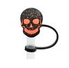 Tampa de Palito Temática de Halloween para Copo de Água Tampa Decorativa para Canudo Tampa de Palito Anti-Vazamento Tampa de Poeira Removível Atacado