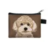 Bolsa de Chaveiro, Porta-Cartão, Sacola de Presente Criativa, Porta-Moedas de Grande Capacidade, Portátil, Temática de Cachorro Pet Fofo Transfronteiriça
