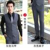 Chaleco de Traje para Hombre y Mujer Mismo Estilo Primavera y Primavera Chaleco Negro Chaleco Chaleco Profesional Formal Traje Ropa de Trabajo para Hotel