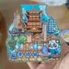 Área Cênica Guochao Adesivos de Geladeira de Madeira Celebridade da Internet Cidade Chongqing Changsha Pequim Xi 'an Nanjing Wuhan Lembranças Turísticas