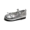 Zapatos de Cuero con Lazo para Niñas Zapatos de Princesa 2026 Otoño Nuevo Estilo Zapatos Individuales para Niñas Mocasines de Boca Baja para Niños Venta al por Mayor