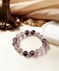 Alcanza la GrandezaPulsera de Amatista Natural para Mujer, Exquisita Pulsera de Cristal Blanco de Buena Suerte, Regalo para Novia, Mayoreo
