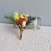 Buquê de Flores Secas Produto Acabado Mini Buquê de Flores Preservadas Lembrancinha de Festa Arranjo de Flores para Pendurar na Parede Moldura de Foto DIY Material de Flor Leque