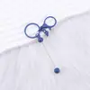 Chaveiro de Miçangas DIY Transfronteiriço Chaveiro de Metal Colorido Pingente para Conjunto de Fone de Ouvido de Celular Chaveiro de Miçangas Fofo