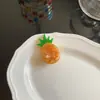 Grampo de Cabelo Estilo Coreano Série de Frutas Fofa Presilha Bico de Pato Acetato de Alta Qualidade Brilho de Diamante Clipe para Franja Melancia Cereja Limão