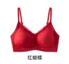 Ano do Zodíaco Lingerie Push-Up Seios Pequenos Sutiã Sem Costura Sem Aro Renda Bojo Fixo Tudo-em-Um Lindo Costas Sutiã de Menina