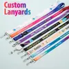 Cordão Personalizado para Venda por Atacado em Poliéster com Silk Screen, Fivela de Segurança Destacável, Cordão para Crachá, Cordão para Exposição com Impressão Offset Estéreo