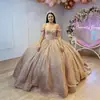 2026 Nuevo Vestido de Gala de Tul con Lentejuelas de un Hombro Estilo Europeo y Americano para Exámenes de Arte de Estudiantes, Vestido de Noche, Suministro del Fabricante