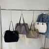 Bolsa de Mão da Moda Estilo Coreano Ins Versátil Bolsa de Ombro com Cordão Distinta Bolsa Tote para Estudante Universitário e Trajeto