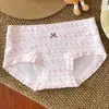 Pantaletas Dulces Nuevas para Mujer 10A Antibacterianas, Refuerzo Extendido de Algodón Puro, Cintura Media, Braguitas Cómodas y Transpirables para Niñas
