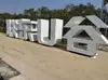 Letras Publicitarias Exteriores Tridimensionales de Acero Inoxidable por Ambos Lados, Letras de Espuma, Letras Luminosas Metálicas de Pie, Letras para Paisajes en Pendiente