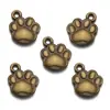 Venta Caliente Transfronteriza Accesorios para Joyería DIY de Aleación Colgante de Huella de Perro Pulsera Creativa Colgante para Llavero D9347