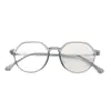 Armazón de Gafas Estilo Celebridad de Internet Xiaohongshu Ultraligero Tendencia Versión Coreana Poligonal Anti-Luz Azul Lector Armazón para Mujer Cara Desnuda