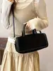 Cross2026 Otoño Nuevo Estilo Coreano Retro Gamuza Bolso Boston Textura Simple de Mano Hombro Cruzado