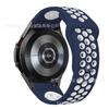 Compatible con Samsung Galaxy Watch6 5, hebilla inversa, correa bicolor, correa de silicona Nike clásica.