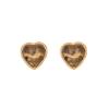 [Ice Meng] Aretes de amor estilo Maillard aretes de acero inoxidable joyería transfronteriza europea y americana para E559
