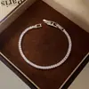 Luxo Leve, High-End, Exquisito Bracelete de Zircônia Microcravejada para Mulheres e Homens, Bracelete Ajustável com Fecho de Puxar
