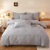 Juego de Cuatro Piezas de Algodón 100% Puro Clase A Espesado Cepillado Otoño e Invierno Juego de Cama Venta al por Mayor desde Fabricante Transfronterizo