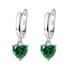 AliExpress Transfronterizo Nuevo Amor Traje Pendientes Personalidad Creativa Zircón Anillo Abierto Colgante en Forma de Corazón Cadena