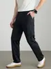 Pantalones de Verano para Hombre Hengyuanxiang de Tencel y Seda 2026 Nuevo Cintura Elástica Pantalones Rectos Pantalones Casuales para Hombre