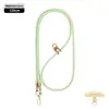 Cordón de alta gama para teléfono móvil 6MM resistente para colgar en el cuello ajustable para exteriores anti-pérdida cuerda trenzada para muñeca delicada oro