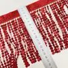 Cinta Decorativa Roja 100cm Tela Resistente al Desgaste Serpentina Hecha a Mano Correa de Atar DIY Accesorio de Decoración de Boda